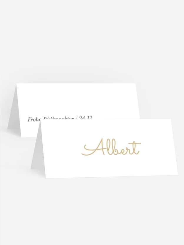 Tischkarte Weihnachten Feiertagsveranstaltungen