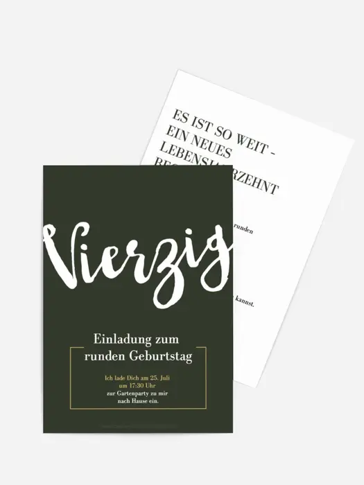 Geburtstagseinladung Zarte Ecken