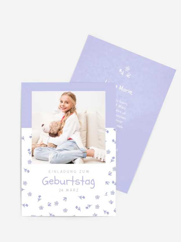 Geburtstagseinladung Blumenwunder