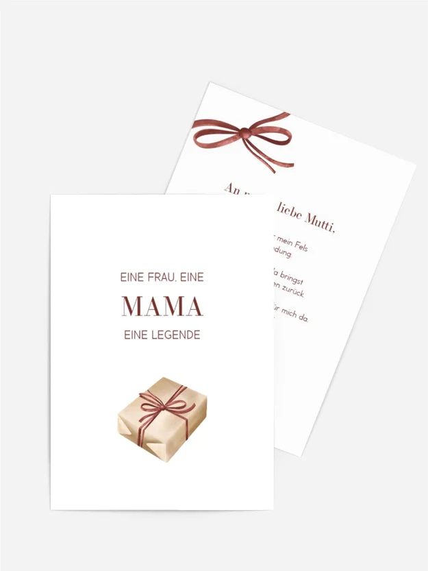 Grußkarte zum Muttertag Geschenk Für Mama