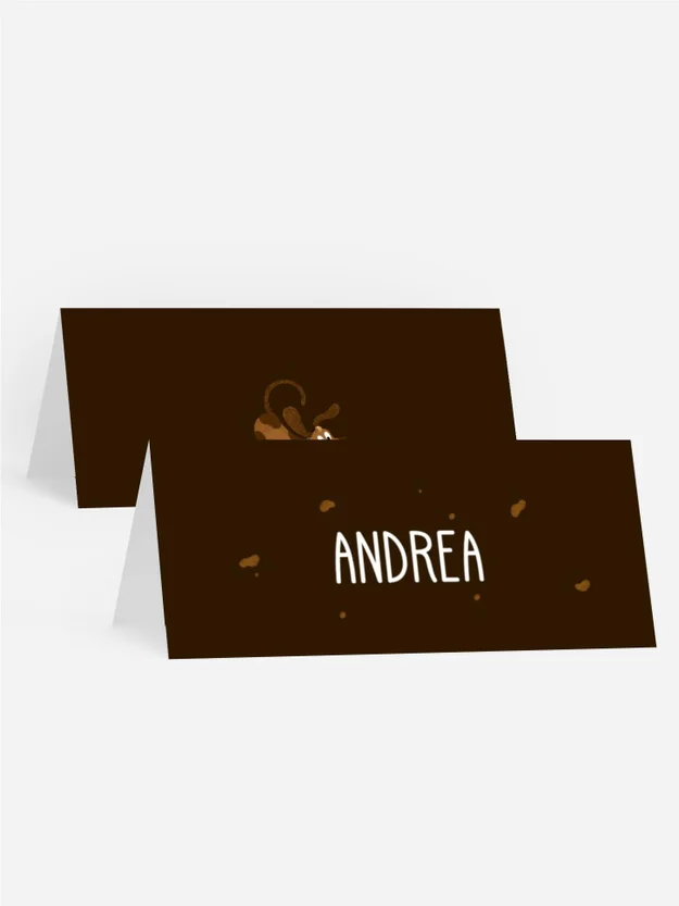 Tischkarte Geburtstag  Hundeparty