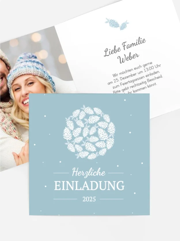 Fotoeinladung Weihnachten Weihnachtssouvenirs