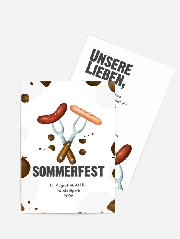 Einladung Sommerfest Grillzeit Einladung Sommerfest Grillzeit