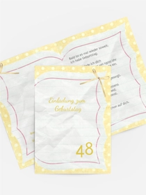Einladungskarte zum Geburtstag Gedichtebuch