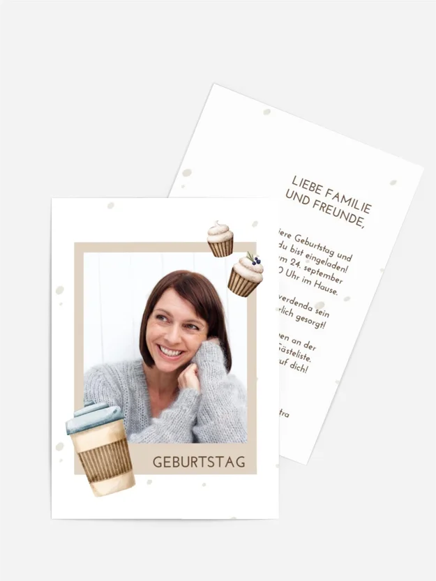 Geburtstagseinladung  Festliches Frühstück