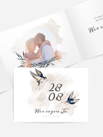Hochzeitseinladung Vögel des Glücks Hochzeitseinladung Vögel des Glücks