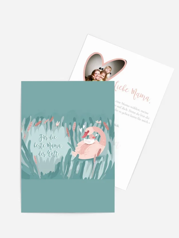 Grußkarte zum Muttertag Mama schwanken
