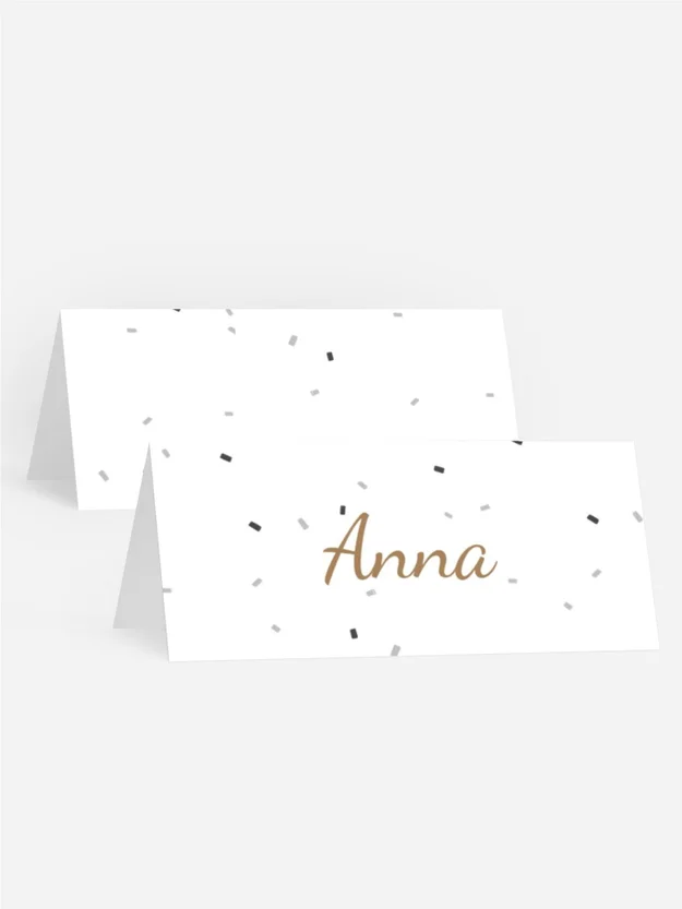 Tischkarte Geburtstag Glamourballoon