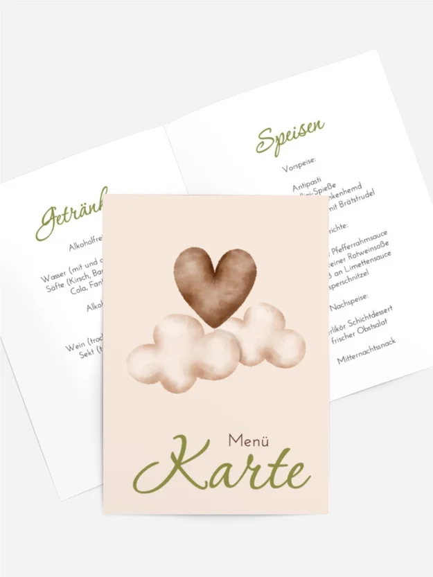 Menükarte Taufe Kleines Schloss Menükarte Taufe Kleines Schloss