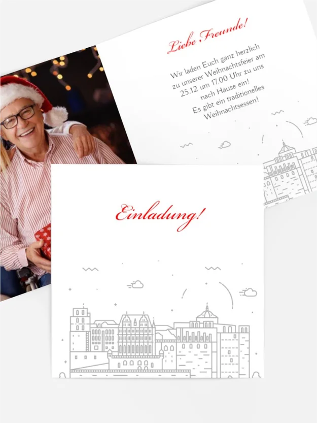 Foto Weihnachtseinladung Weihnachten in Heidelberg