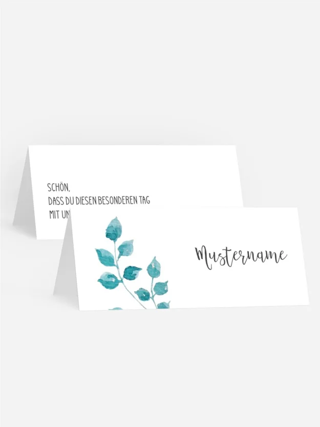 Tischkarte Zarter Regen