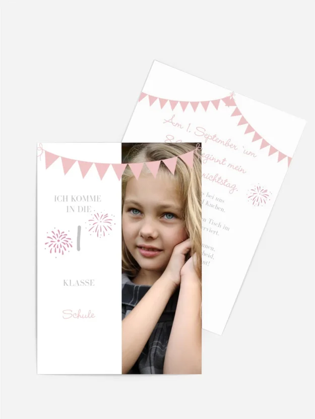 Einladungskarte Einschulung Schulferien
