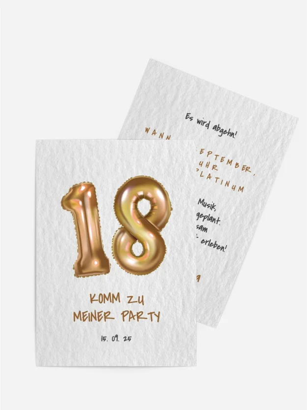 Geburtstagseinladung Glänzender Ball Geburtstagseinladung Glänzender Ball