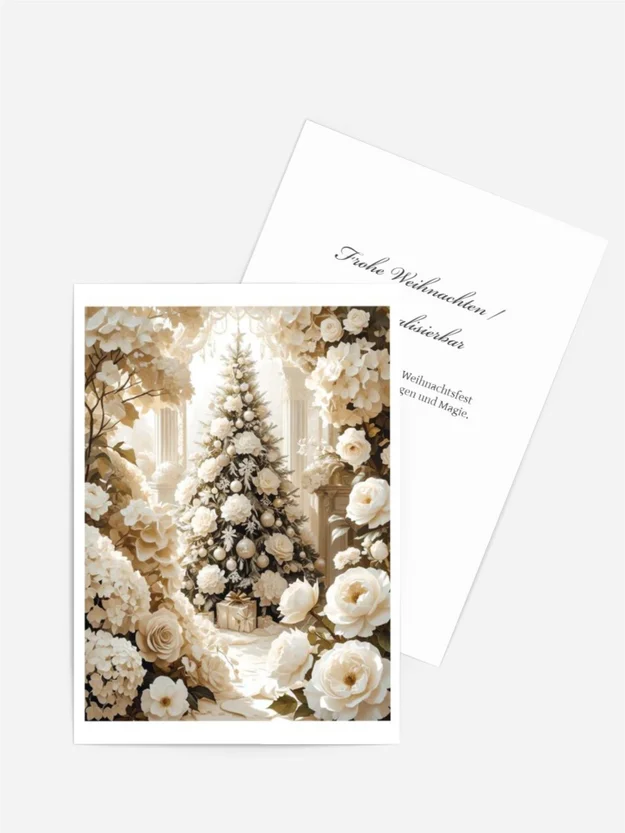 Fine Art Karte Weihnachtsbaum | KI