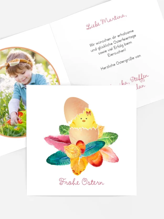 Osterkarte Osterküken Osterkarte Osterküken