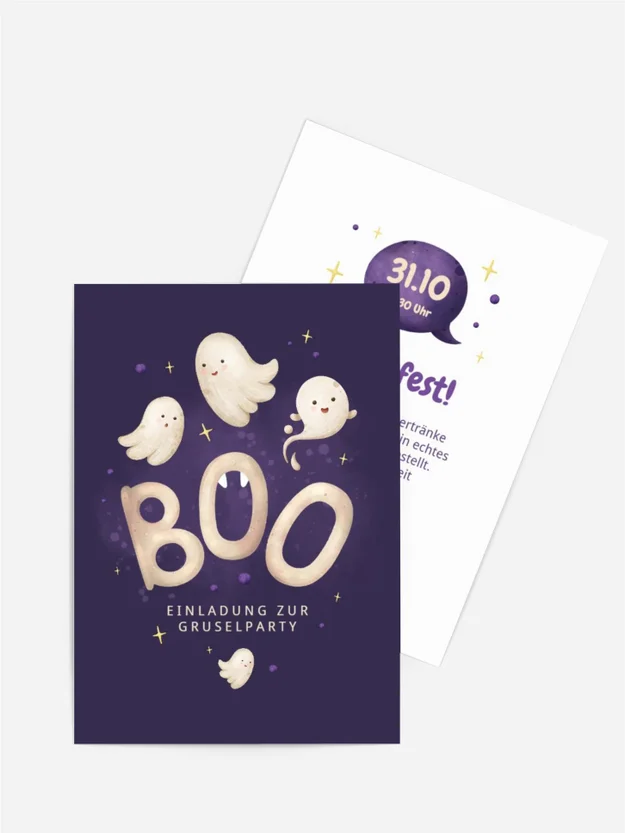 Halloween Einladung Geisterparty