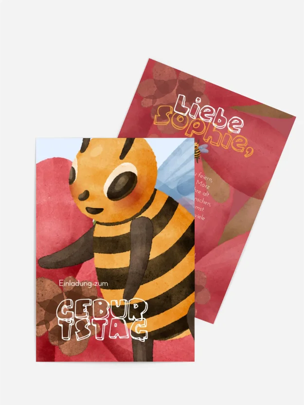 Geburtstagseinladung Bienenfreuden