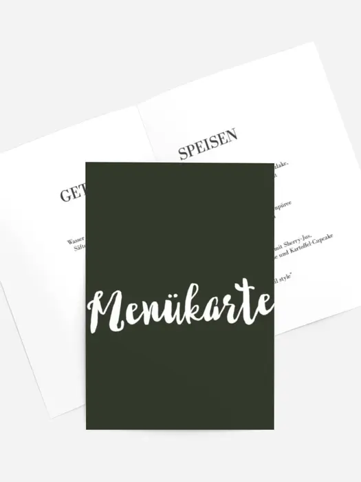 Menükarte Geburtstag Zarte Ecken