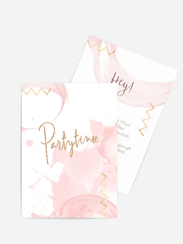 Geburtstagseinladung Überlagert 2