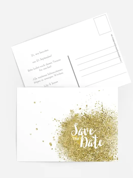 Save the Date Gold