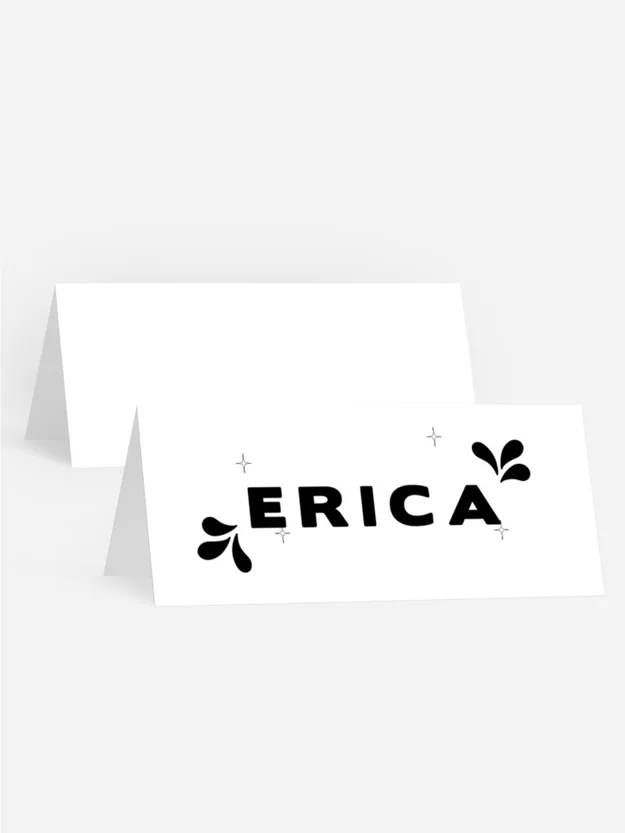 Tischkarte Geburtstag  Font-Spiel