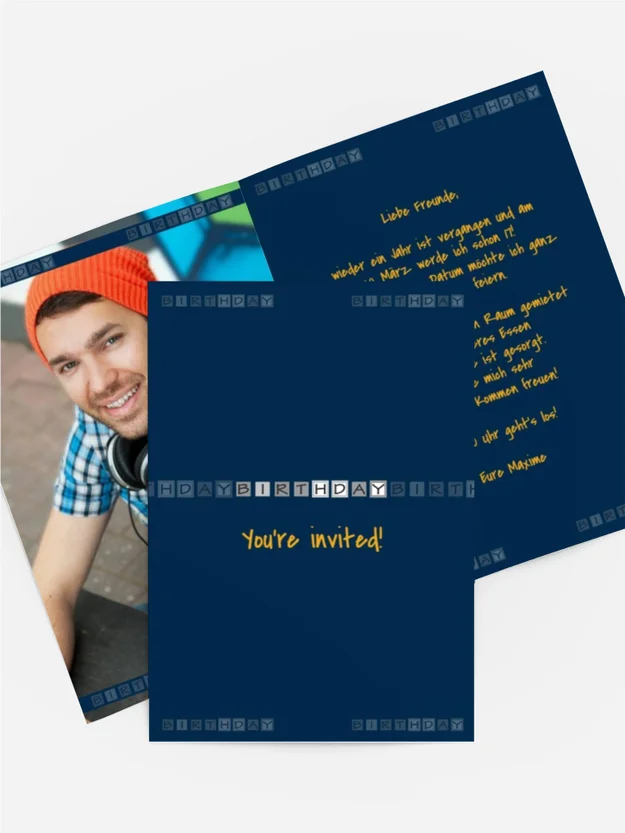 Geburtstagseinladung Birthday Boxes Foto