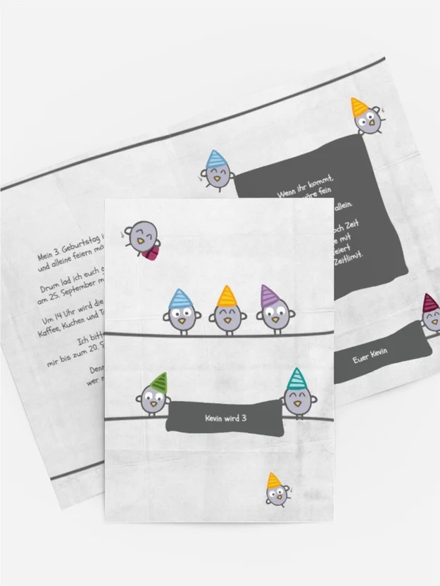 Geburtstagseinladung Vogelfest