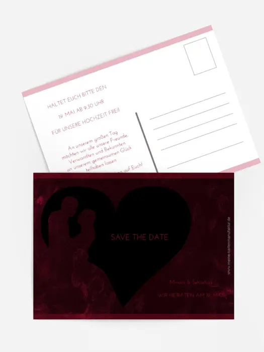 Save The Date Hochzeit Liebespärchen