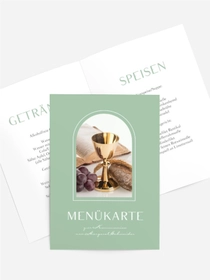 Menükarte Kommunion Reines Bild