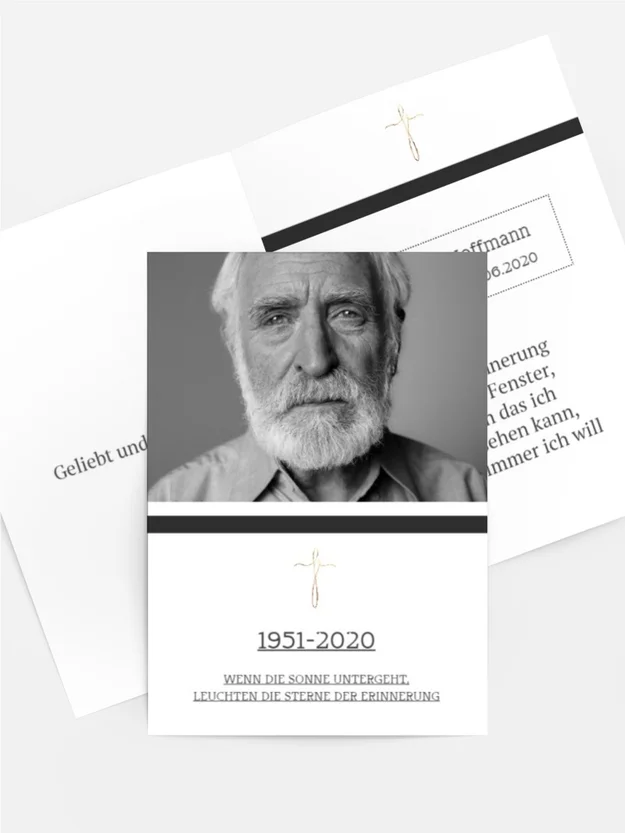 Sterbebildkarte Im Ewigen Gedenken