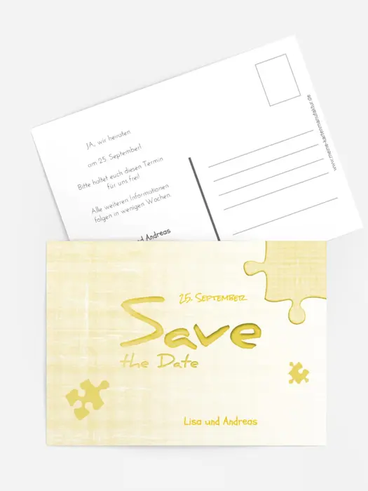 Save the Date Puzzle