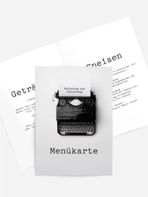 Menükarte Geburtstag Das Leben auf Papier