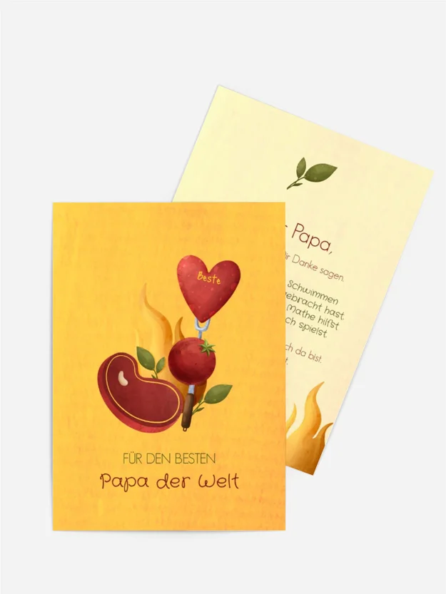 Vatertagskarten Erste Hände