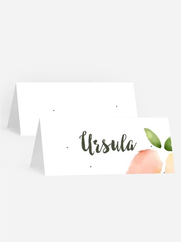 Tischkarte Geburtstag Tropischer Traum