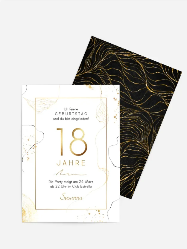 Schwarz goldener Marmor