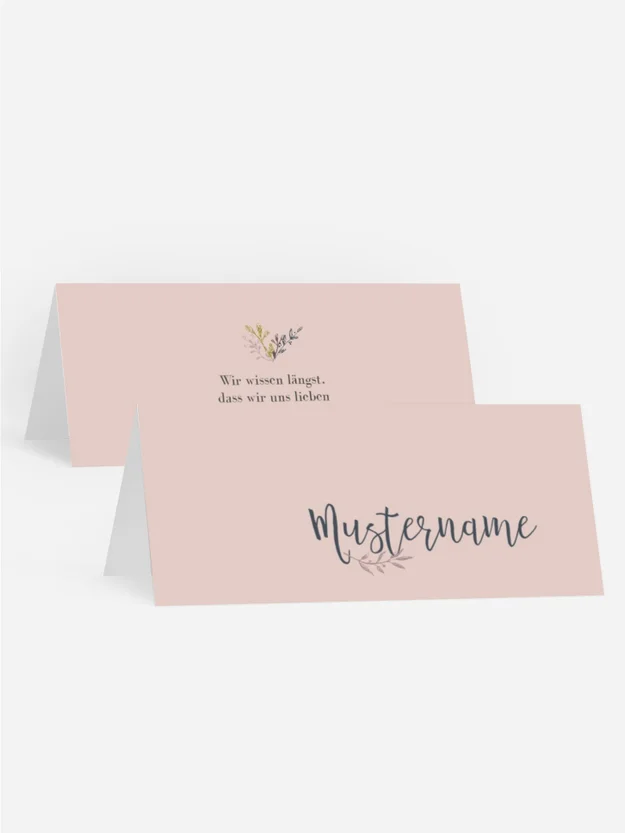 Tischkarte Leaf Wreath