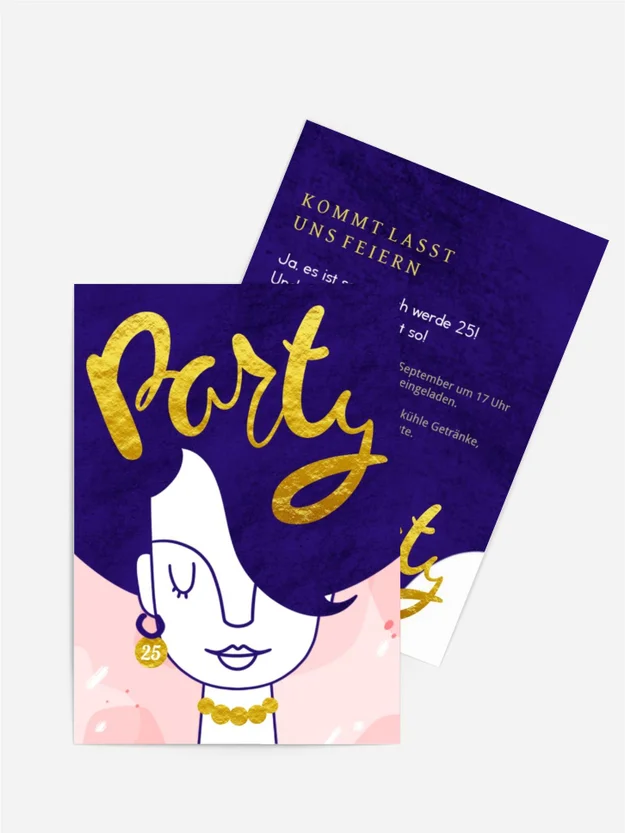 Geburtstagseinladung Beauty