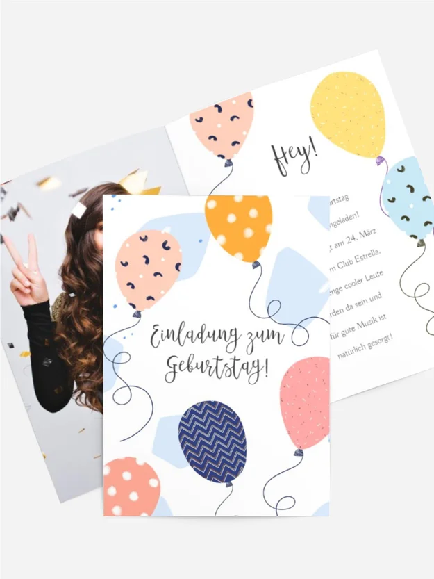 Geburtstagskarten Ballparty