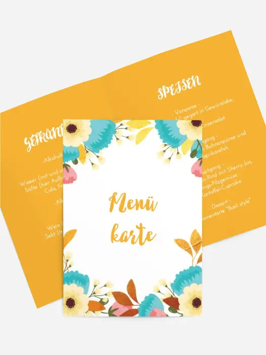 Menükarte Geburtstag Aus 80 Farben