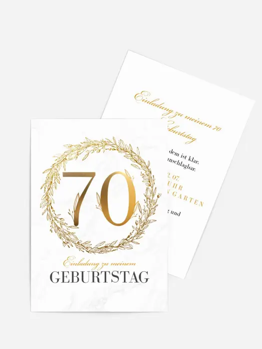 Geburtstagseinladung Goldene Jahre