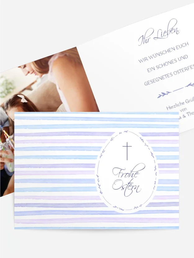 Osterkarte Aquarelltraum