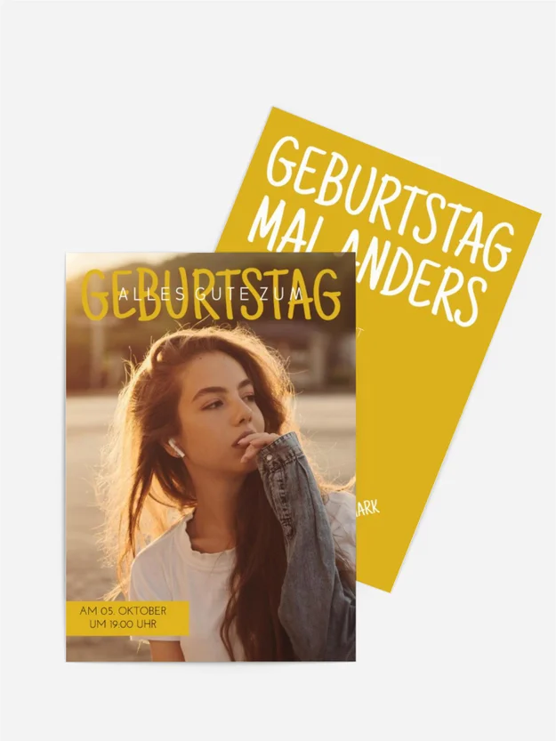 Geburtstagseinladung  Zukunft nachgedacht