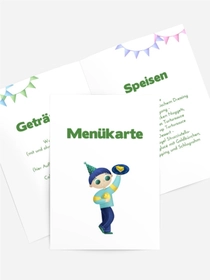 Menükarte Geburtstag Fröhlicher Tanz