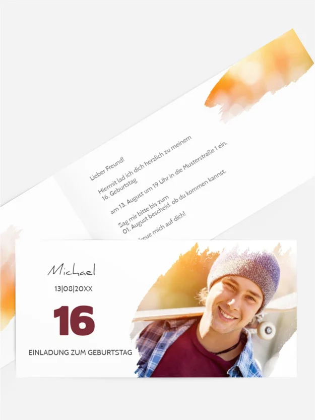 Geburtstagseinladung Nuancenwisch