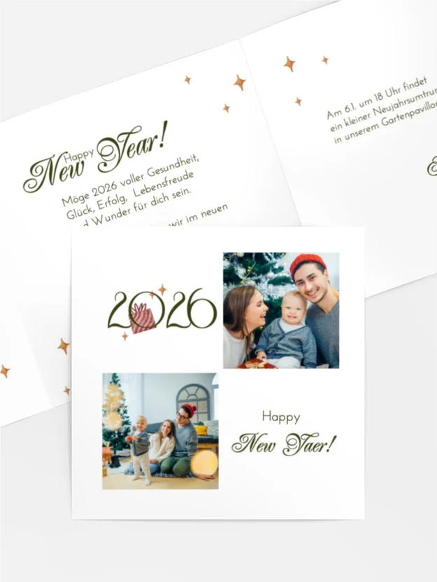 Neujahrskarte  Guten Rutsch!