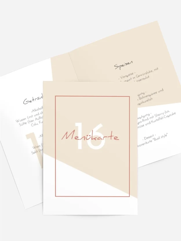 Menükarte Geburtstag Schräger Rahmen Menükarte Geburtstag Schräger Rahmen