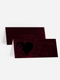 Tischkarte Hochzeit Liebespärchen