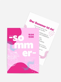 Sommerfest Einladung Kokosnussabend