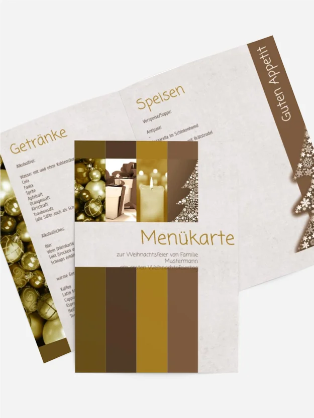Weihnachtsmenü Farbklang
