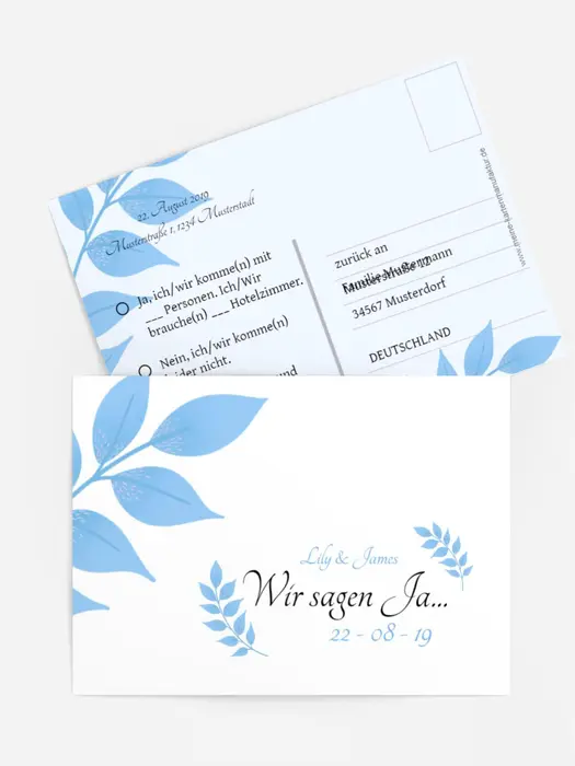 Antwortkarte Engelsflügel